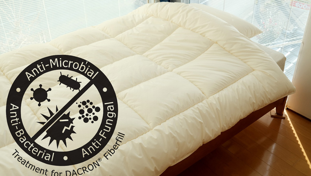 軽くてしなやかなウォッシャブル掛布団